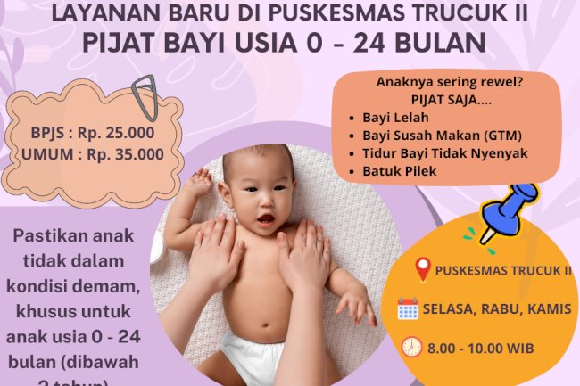 INFORMASI LAYANAN BARU DI PUSKESMAS TRUCUK II